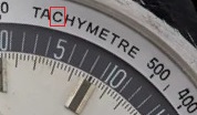 A386 service tachymetre with circular "C" and radial numbers